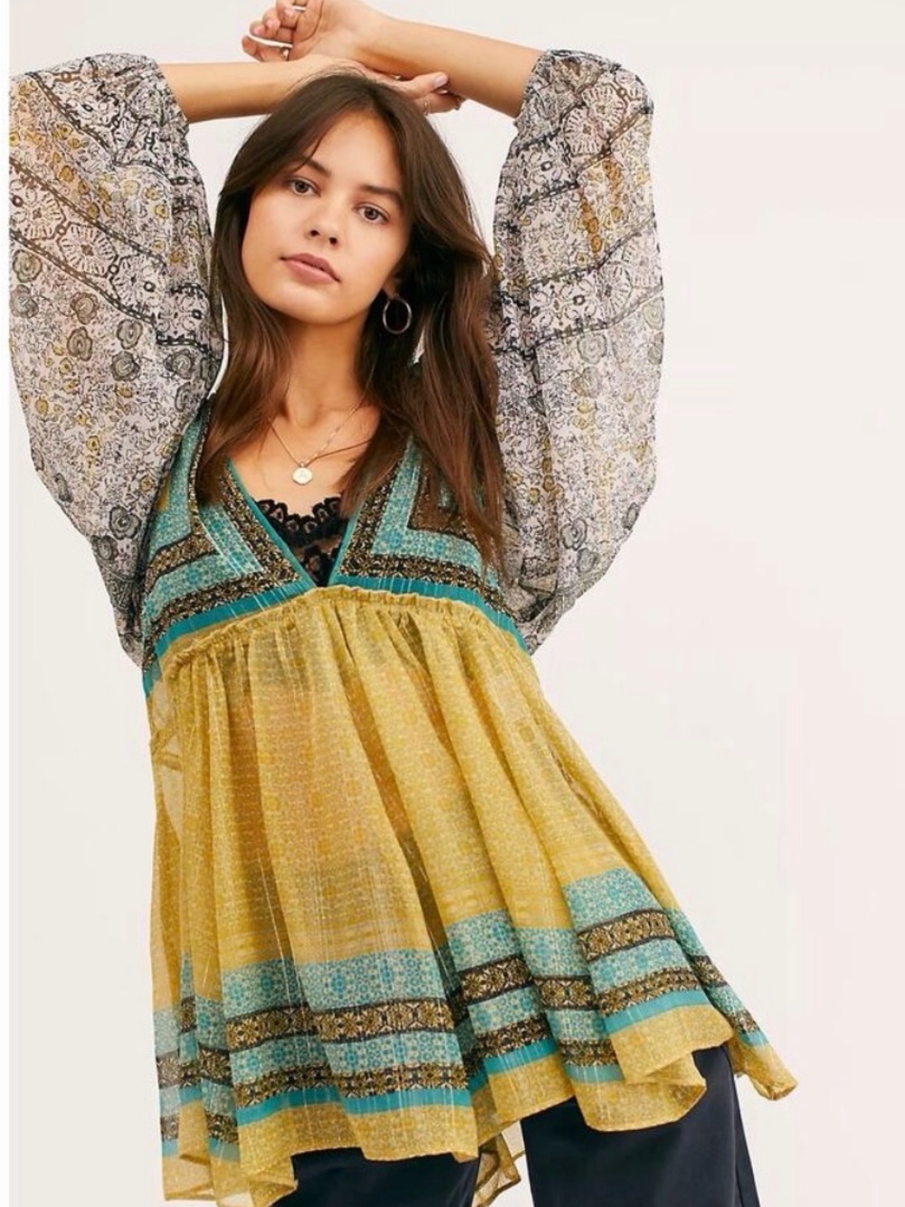 Free People Aliyah peasant tunic